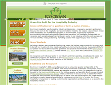 Tablet Screenshot of ecocrownhospitality.com